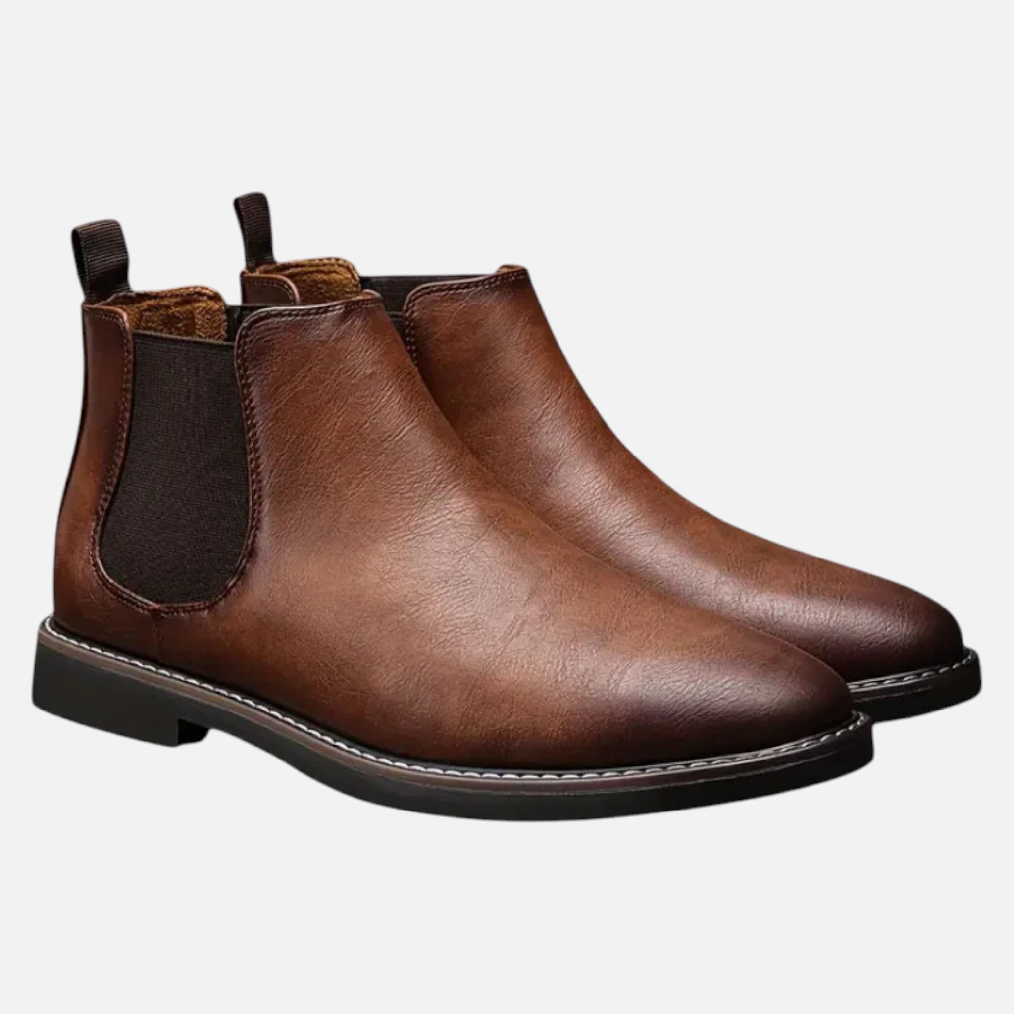 Aurevien | Men’s Two-Tone Leather Chelsea Boots – Heritage Cut