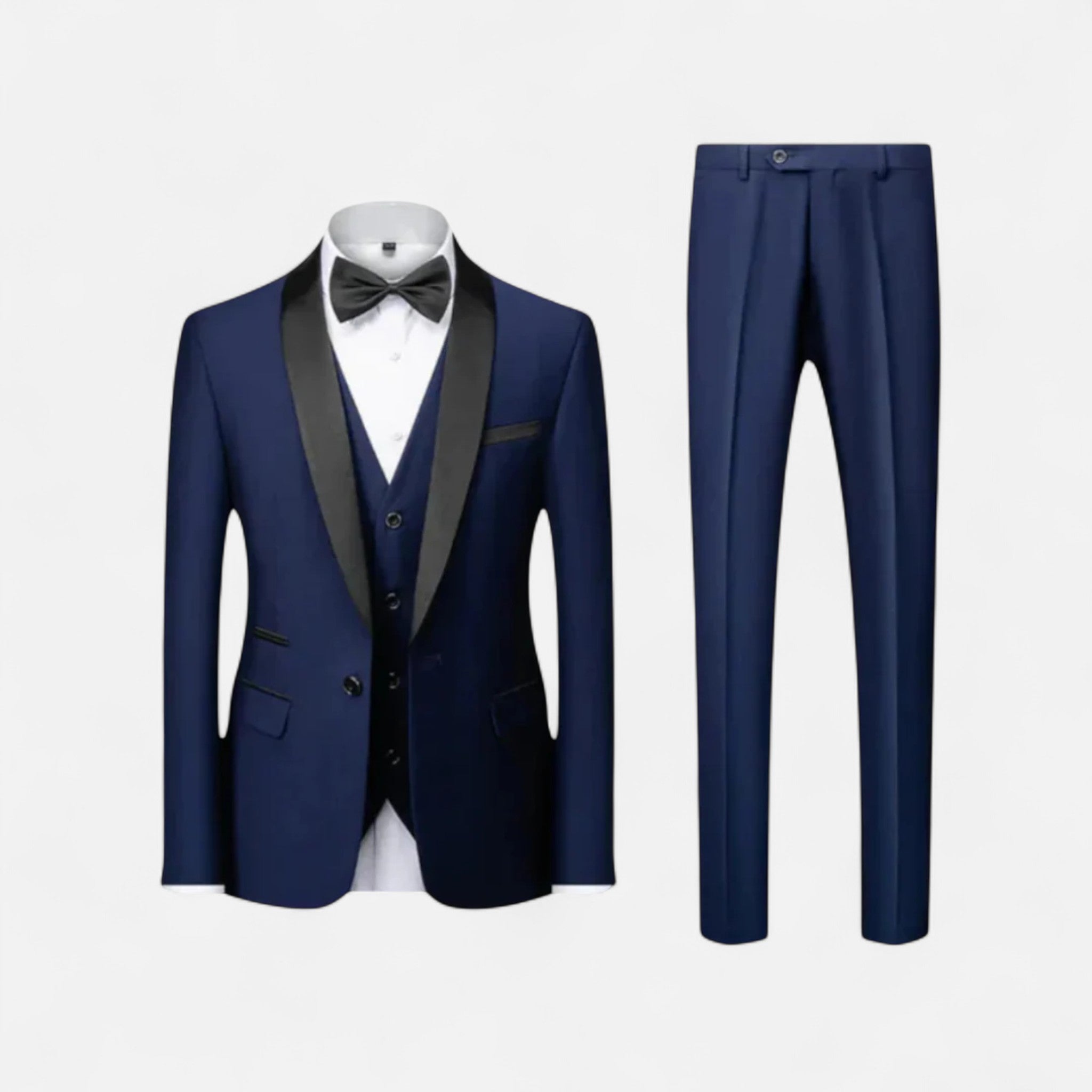 Aurevien | Men’s Tuxedo Three-Piece Suit – Heritage Elegance