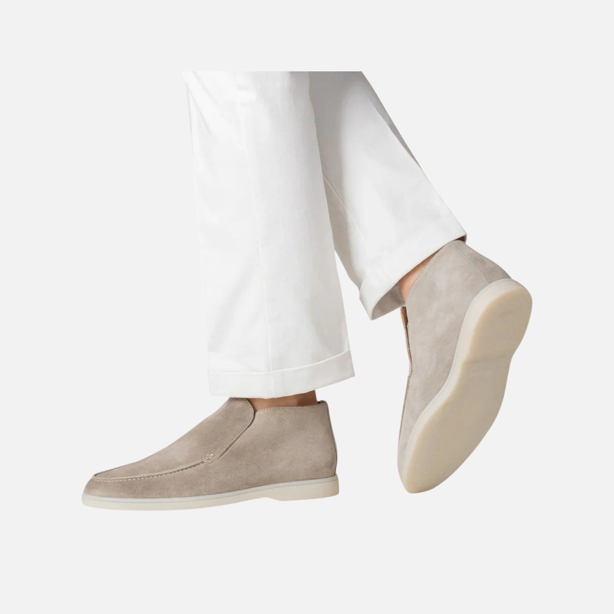 Aurevien | Men’s Suede Ankle Loafers – Heritage Suede