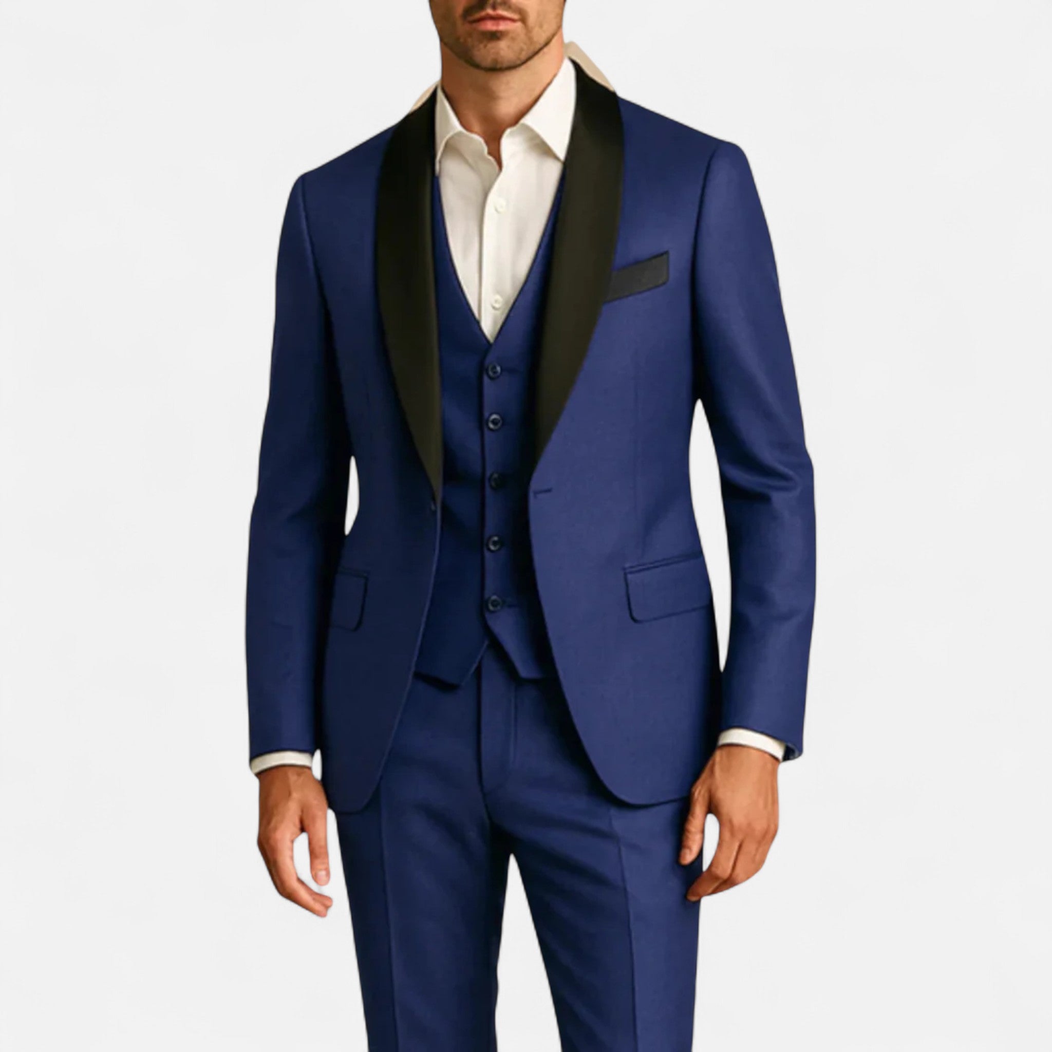 Aurevien | Men’s Tuxedo Three-Piece Suit – Heritage Elegance