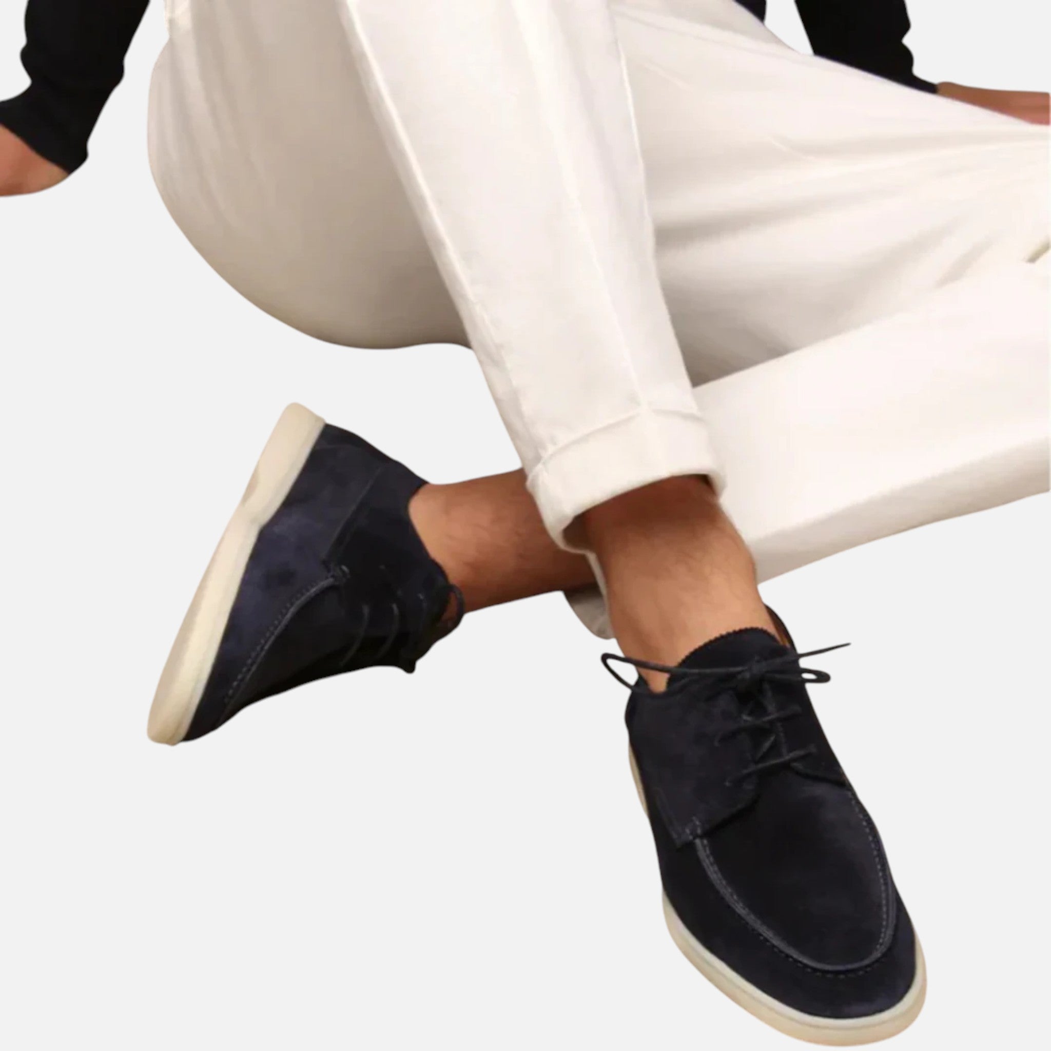 Aurevien | Men’s Suede Heritage Lace-Up Loafers