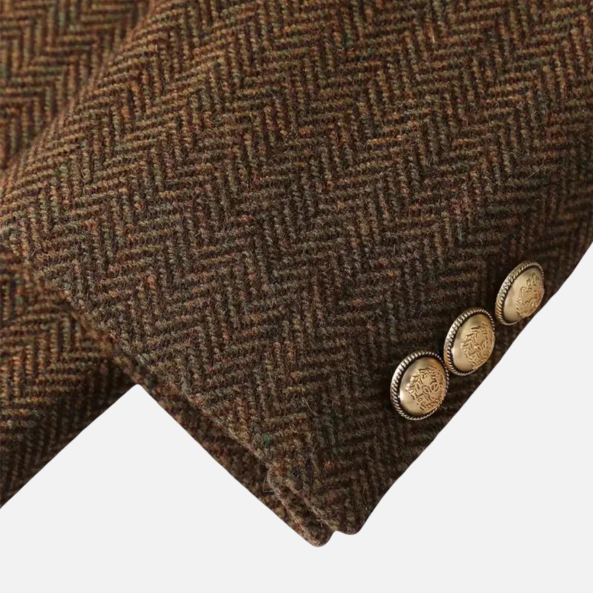 Aurevien | Women’s Double-Breasted Tweed Jacket – Heritage Elegance