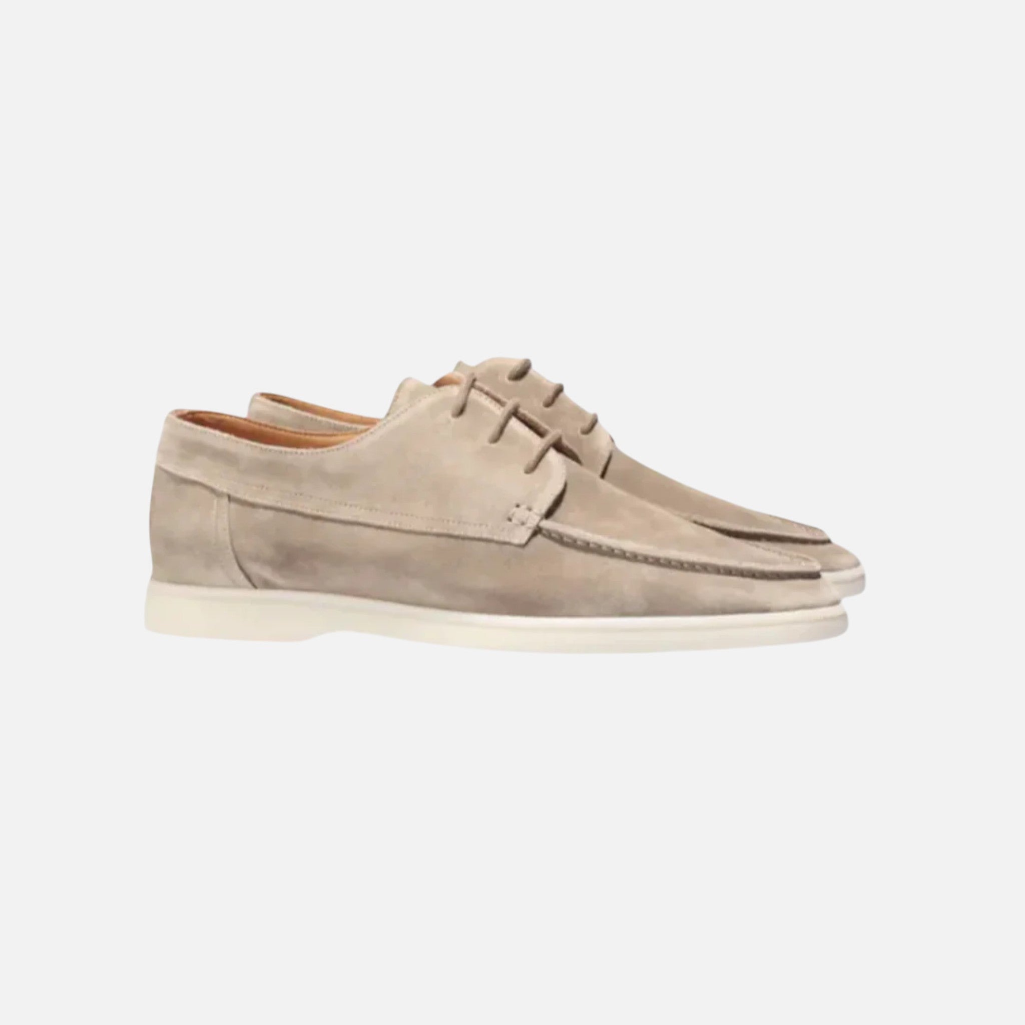 Aurevien | Men’s Suede Heritage Lace-Up Loafers