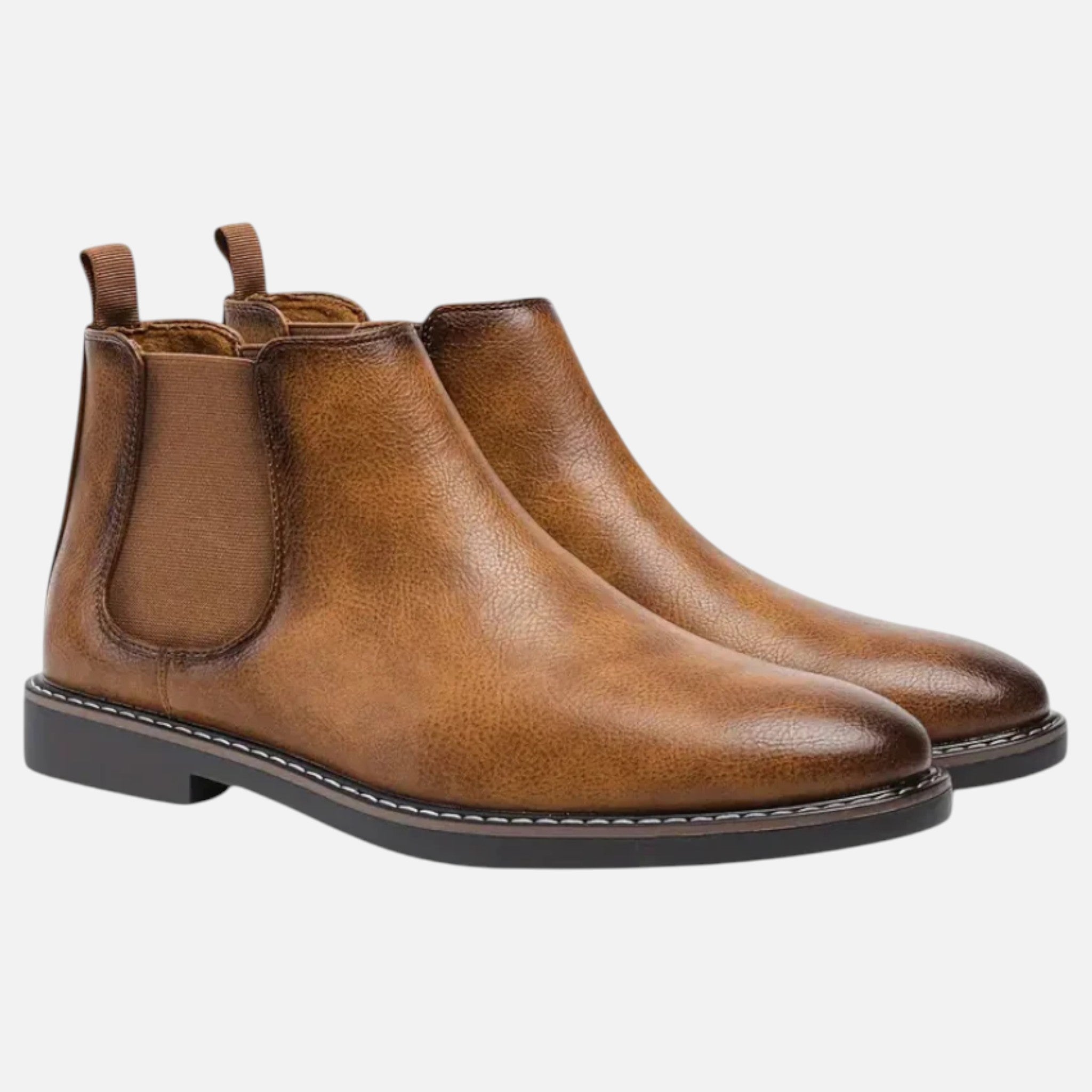 Aurevien | Men’s Two-Tone Leather Chelsea Boots – Heritage Cut