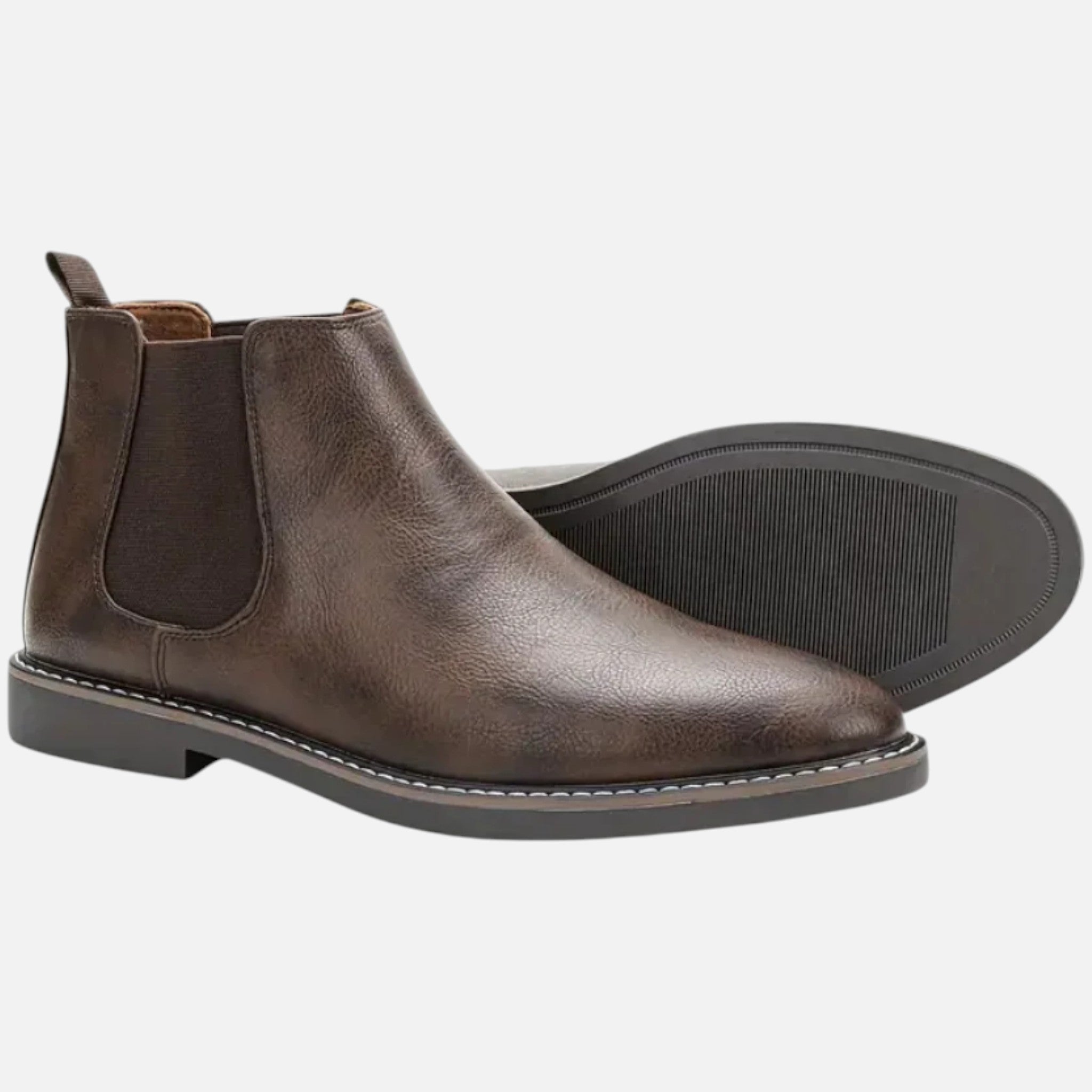 Aurevien | Men’s Two-Tone Leather Chelsea Boots – Heritage Cut