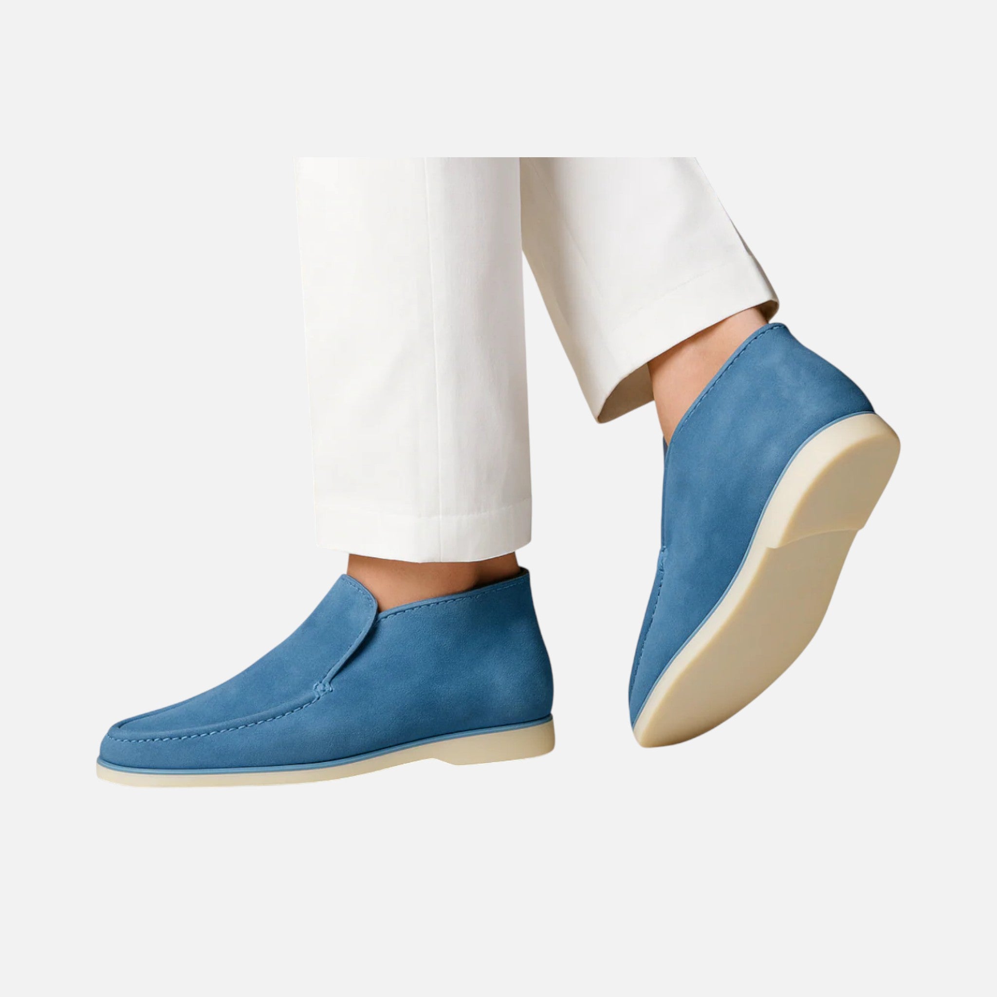 Aurevien | Men’s Suede Ankle Loafers – Heritage Suede