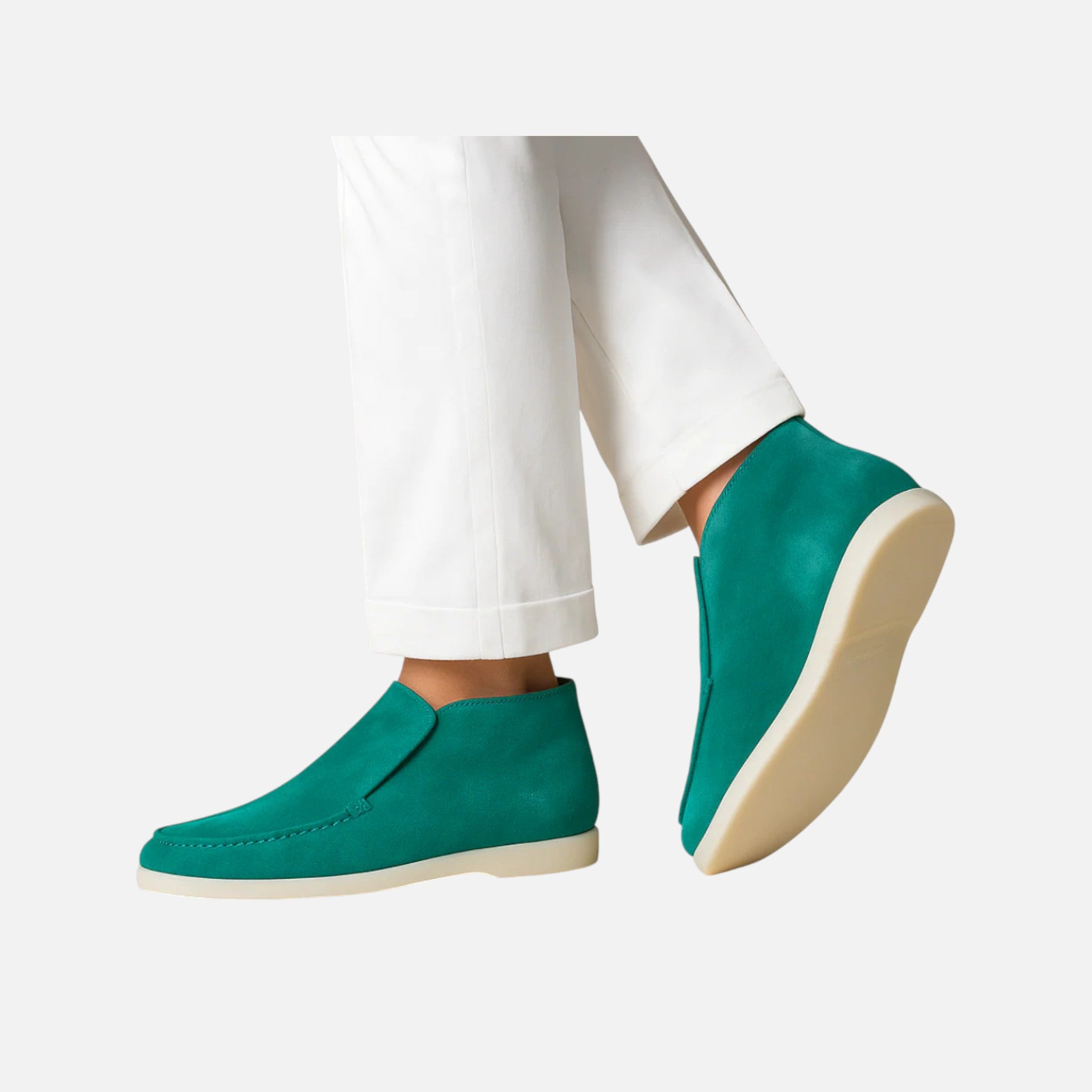 Aurevien | Men’s Suede Ankle Loafers – Heritage Suede