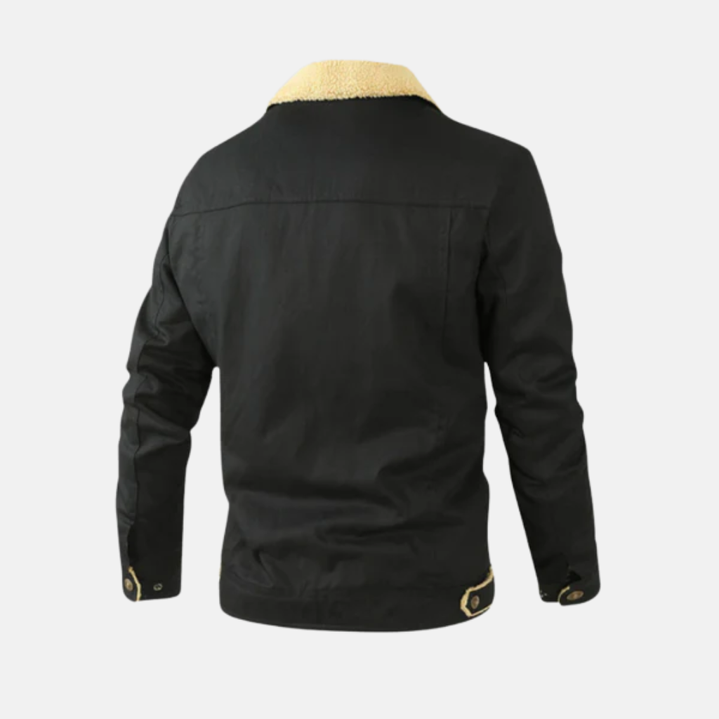 Aurevien | Men’s Fleece-Collar Jacket – Ivy League Heritage