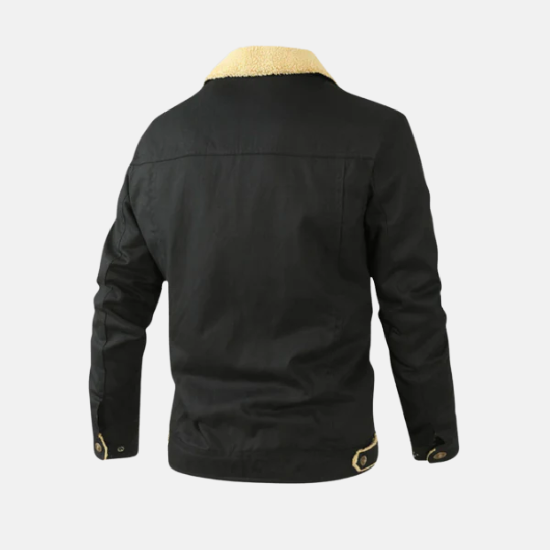 Aurevien | Men’s Fleece-Collar Jacket – Ivy League Heritage